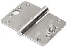 Kogelstiftpaumelle kantelaaf ronde hoeken 89x150x3 mm SKG***® staal verzinkt Rechts OP=OP! per doosje van 4 stuks