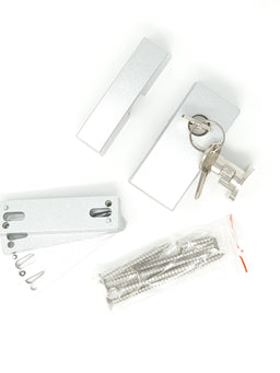Drukslot DX smal naar binnen draaiend SKG*® Zilver